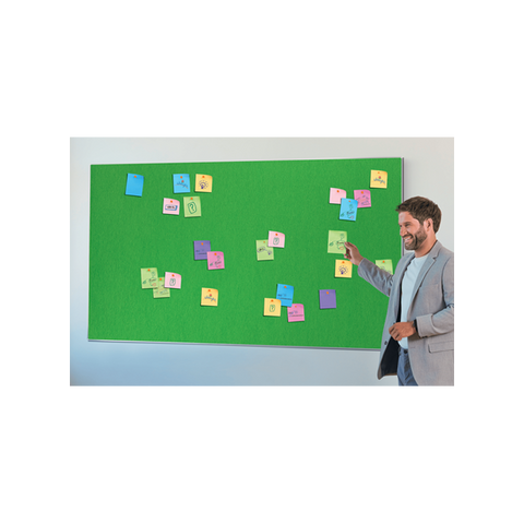 Nobo Impression Pro bacheca per appunti Interno Verde (Nobo 1915424 Impression Pro 710x400mm Widescreen Green Felt Notice Board)