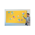Nobo Impression Pro bacheca per appunti Interno Giallo (Nobo Impression Pro Widescreen Yellow Felt Noticeboard Aluminium Frame 710x400mm 1915429 DD)