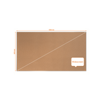 Nobo 1915417 bacheca per annunci Bacheca fissa Marrone Sughero (Nobo 1915417 Impression Pro 1550x870mm Widescreen Cork Notice Board)