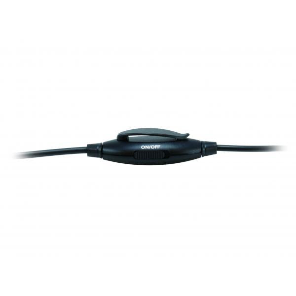 CONCEPTRONIC CUFFIA CON MICROFONO STEREO FUNZIONE MUTE JACK 3.5mm CAVO 1.8 MT NERO