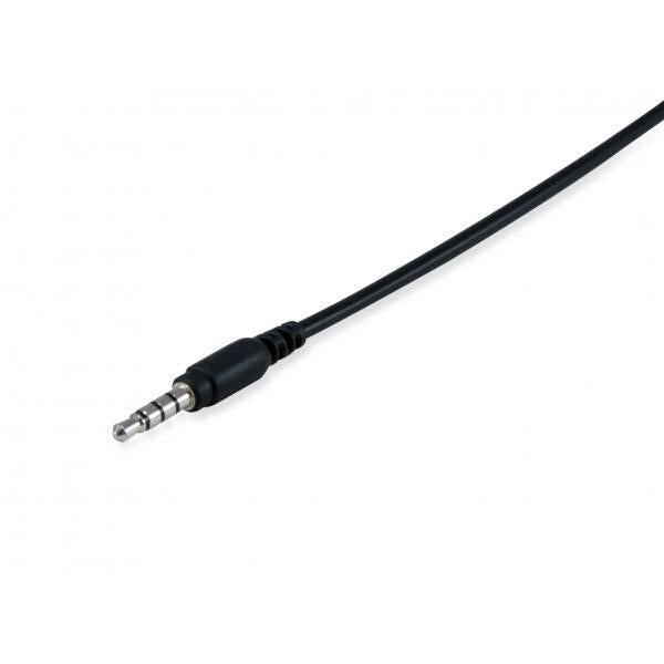 CONCEPTRONIC CUFFIA CON MICROFONO STEREO FUNZIONE MUTE JACK 3.5mm CAVO 1.8 MT NERO