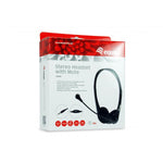 CONCEPTRONIC CUFFIA CON MICROFONO STEREO FUNZIONE MUTE JACK 3.5mm CAVO 1.8 MT NERO