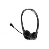 CONCEPTRONIC CUFFIA CON MICROFONO STEREO FUNZIONE MUTE JACK 3.5mm CAVO 1.8 MT NERO