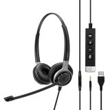 EPOS SENNHEISER IMPACT SC 665 USB Cuffia Padiglione auricolare Connettore 3.5 mm USB tipo A Nero, Argento