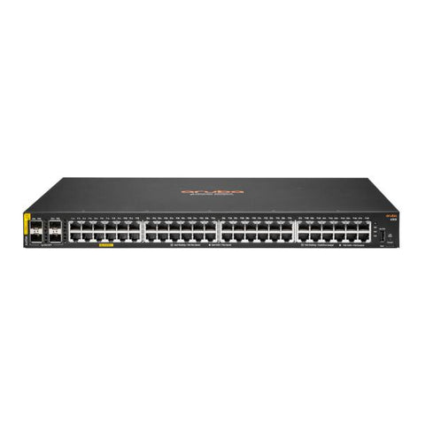HPE ARUBA 6100 48G SWITCH GESTITO L3 48 x 10/100/1000 (PoE+) + 4 x 1 Gigabit / 10 Gigabit SFP+ PoE+ (370 W) MONTABILE SU RACK
