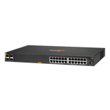 Hewlett Packard Enterprise Aruba 6100 24G Clase 4 PoE 4SFP+ 370W Gestor L3 Gigabit Ethernet (10/100/1000) Soporte Power over Ethernet (PoE) 1U Negro 