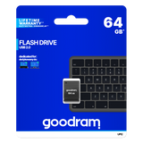 PENDRIVE GOODRAM UPI2 64GB USB MINI 2.0 BLK - RETAIL BLISTER