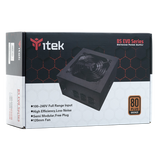 ITEK BS750 EVO ALIMENTATORE ATX 750W 80PLUS BRONZE PFC ATTIVO VENTOLA HDB 12CM SEMI MODULARE BLACK