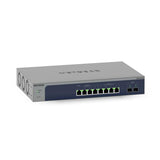 NETGEAR 8-Port Multi-Gigabit/10G Ethernet Smart Switch with 2 SFP+ Ports [MS510TXM] Gestito L2+ 10G Ethernet [100/1000/10000] Grigio (NETGEAR Switch Smart 10 Porte Multi-Gigabit/10G con 8x, 2x 10G SF