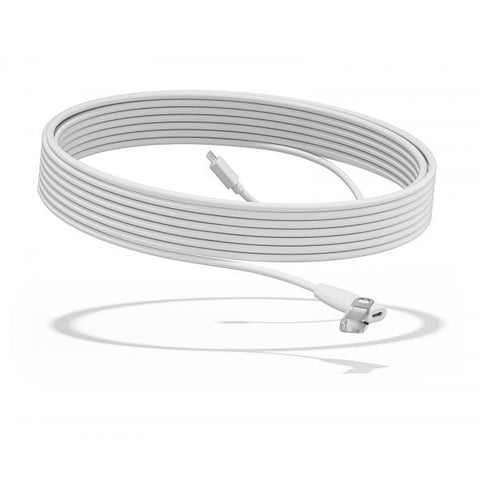 Logitech 952-000047 accessorio per videoconferenza Bianco (Logitech Webcam RALLY MIC POD CABLE Expension 10m 10 m)