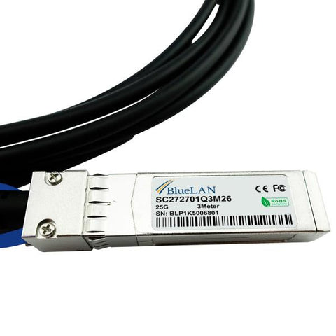 BlueOptics SFP28-DAC-2M-BC-BL cavo InfiniBand Nero