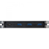 STARTECH HUB USB-C A 4 PORTE 3xUSB A 3.0 E 1xUSB-C GRIGIO NERO
