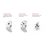 ESGE P 200 Profi Frullatore ad immersione 200 W Grigio, Acciaio inossidabile, Bianco