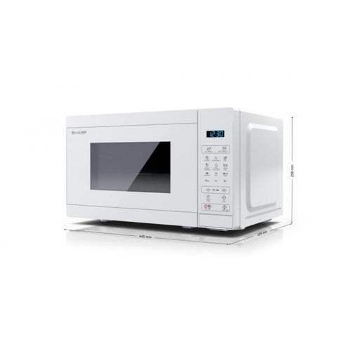 Sharp YC-MG02E-C forno a microonde Superficie piana Microonde combinato 20 L 800 W Bianco