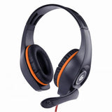 CUFFIA GAMING TECHMADE GEMBIRD CON CONTROLLO DEL VOLUME ARANCIO-NERE GHS-05-O