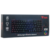 TASTIERA ITEK GAMING "X50" MECCANICA, SWITCH BLU OUTEMU, RGB, SOFTWARE, 90 TASTI, COMPATTA - ITKGMCX50