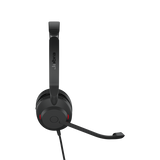 Jabra Evolve2 30, UC Stereo Auricolare Cablato A Padiglione Ufficio USB tipo A Nero