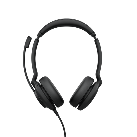 Jabra Evolve2 30, MS Stereo Auricolare Cablato A Padiglione Ufficio USB tipo-C Nero
