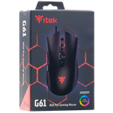 ITEK G61 MOUSE GAMING USB LASER 4000 DPI RGB NERO
