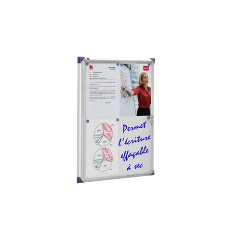 Nobo Bacheche da Interni Extra Piatte (Nobo 1900847 Internal Flat Glazed Case 6 x A4 Magnetic)