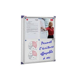 Nobo Bacheche da Interni Extra Piatte (Nobo 1900847 Internal Flat Glazed Case 6 x A4 Magnetic)