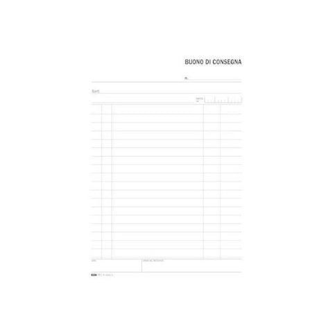 EDIPRO BLOCCO BUONO DI CONSEGNA AUTOCOPIANTE 2 COPIE 230X150MM 100 FOGLI CONF 10 Pz.