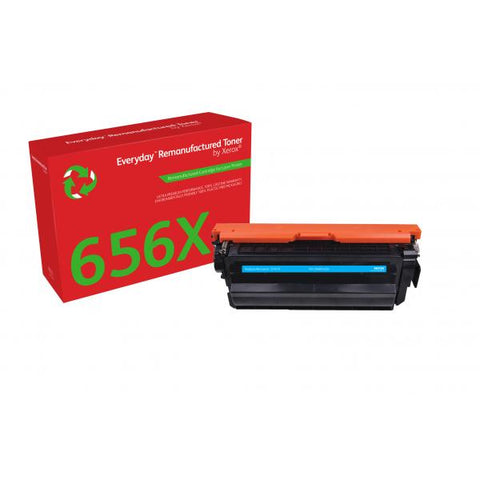 Everyday Toner rigenerato  di Xerox Ciano compatibile con HP 656X [CF461X], High capacity (Everyday - cyan - tonerpatron [alterna)