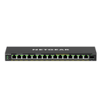 NETGEAR GS316EP-100PES switch di rete Gestito Gigabit Ethernet [10/100/1000] Supporto Power over Ethernet [PoE] Nero (Netgear 16Port Switch 10/100/1000 GS316EP)