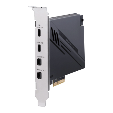 ASUS ThunderboltEX 4 scheda di interfaccia e adattatore Interno Mini DisplayPort, PCIe, Thunderbolt, USB 2.0, USB 3.2 Gen 2 (3.1 Gen 2)