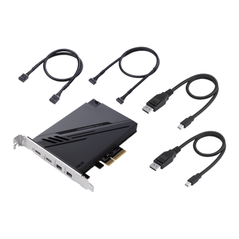 ASUS ThunderboltEX 4 scheda di interfaccia e adattatore Interno Mini DisplayPort, PCIe, Thunderbolt, USB 2.0, USB 3.2 Gen 2 (3.1 Gen 2)