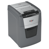 REXEL OPTIMUM AUTOFEED+ 100M DISTRUGGIDOCUMENTI A MICROPARTICELLE CESTINO 34 LT CAPACITA' 100 FOGLI GRIGIO