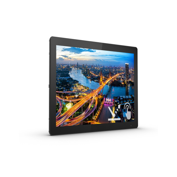 Philips B Line 172B1TFL/00 Monitor PC 43,2 cm [17] 1280 x 1024 Pixel LED Touch screen Nero (17 172B1TFL/00 Touch Screen Monitor - 17 Black Touchscreen Monitor SXGA VGA DVI -D DisplayPort USB and HDMI)