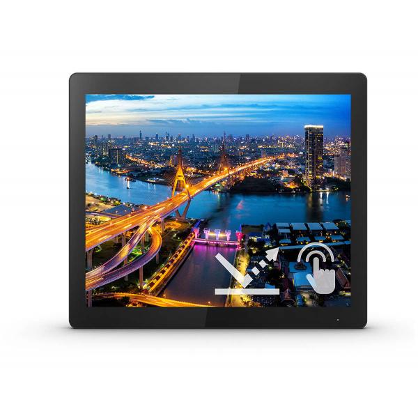 Philips B Line 172B1TFL/00 Monitor PC 43,2 cm [17] 1280 x 1024 Pixel LED Touch screen Nero (17 172B1TFL/00 Touch Screen Monitor - 17 Black Touchscreen Monitor SXGA VGA DVI -D DisplayPort USB and HDMI)