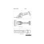 Metabo SGS 18 LTX Q cesoia per erba cordless 1,15 cm 18 V Nero, Verde, Rosso