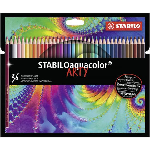 STABILO ARTY AQUACOLOR PASTELLI ACQUARELLABILI COLORI ASSORTITI CONF 36 Pz.