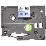 BROTHER TZE531 NASTRO PER ETICHETTATRICE LAMINATO 12MM COLORE BLU STAMPA BLACK