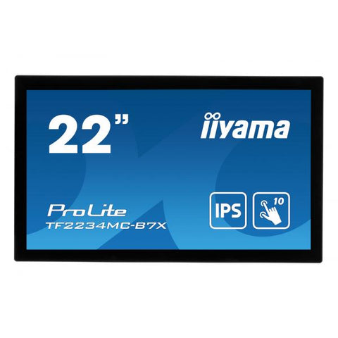 IIYAMA PROLITE TF2234MC-B7X 21.5" LED FULL HD IPS TOUCH SCREEN 8ms 1000;1 350CD/MQ HDMI VGA DISPLAYPORT 1920 X 1080