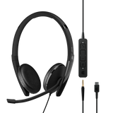 EPOS SENNHEISER ADAPT 165 USB-C II Auricolare Cablato A Padiglione Ufficio USB tipo-C Nero