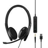 EPOS ADAPT 165 USB II Auricolare Cablato A Padiglione Ufficio USB tipo-C Nero