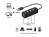 EQUIP HUB 4 PORTE USB-A 2.0 480 Mbps AUTOALIMENTATO NERO