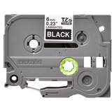 BROTHER NASTRO PER ETICHETTATRICE TZE315 DA 6 MM SERIE TZE SCRITTA BIANCA SU FONDO NERO LUNGHEZZA 8 METRI
