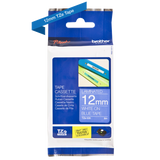 BROTHER TZE535 NASTRO LAMINATO 12MMx8MT COLORE BLU STAMPA BIANCO