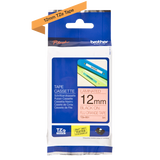 BROTHER TZE-B31 NASTRO LAMINATO 12MMx5MT COLORE ARANCIO FLUORESCENTE STAMPA NERO