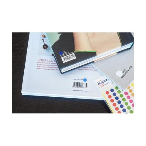 AVERY ETICHETTE ROTONDE ADESIVE 19 mm COLORI ASSORTITI CONF 90 Pz.