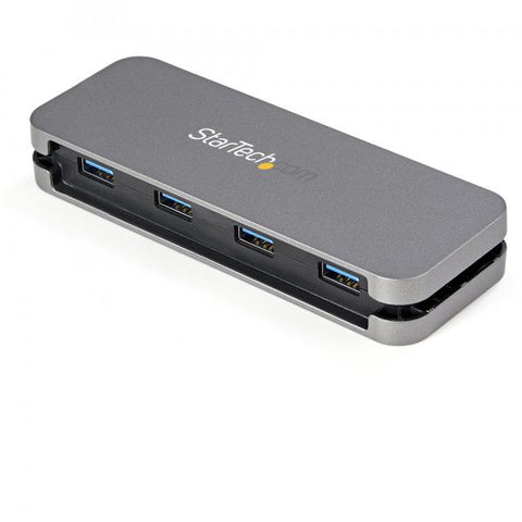 STARTECH HUB HB30AM4AB HUB USB-A 4 x USB-A 3.2 Gen 1 5Gbps ALTA VELOCITA' ALIMENTATO VIA BUS GRIGIO