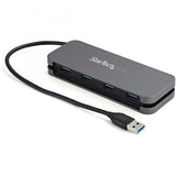STARTECH HUB HB30AM4AB HUB USB-A 4 x USB-A 3.2 Gen 1 5Gbps ALTA VELOCITA' ALIMENTATO VIA BUS GRIGIO