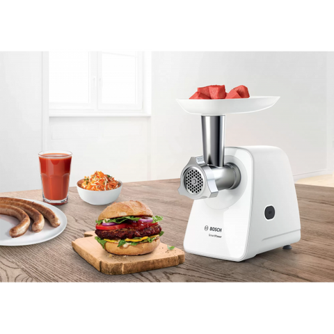Bosch MFW2520W tritacarne 1500 W Stainless steel, Bianco