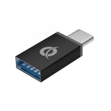 HUB USB 3.0 4 PORTE BK 4*USB A + ADATT.USB C (ALLUMINIO)