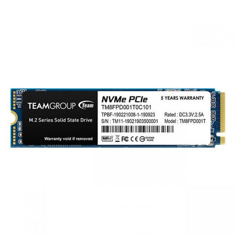 Unidad de almacenamiento Team Group MP33 PRO M.2 de 1000 GB PCI Express 3.0 3D NAND NVMe 