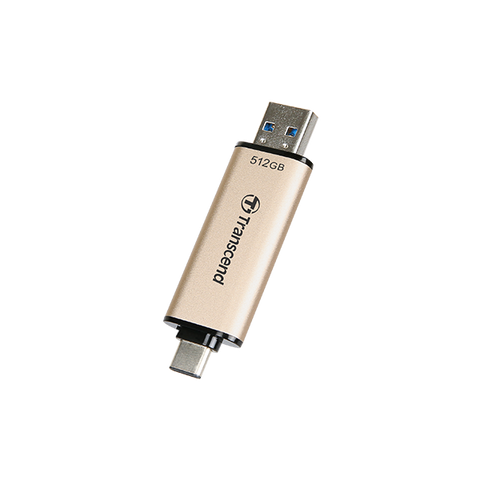 Transcend JetFlash 930C unità flash USB 512 GB USB Type-A / USB Type-C 3.2 Gen 1 (3.1 Gen 1) Oro